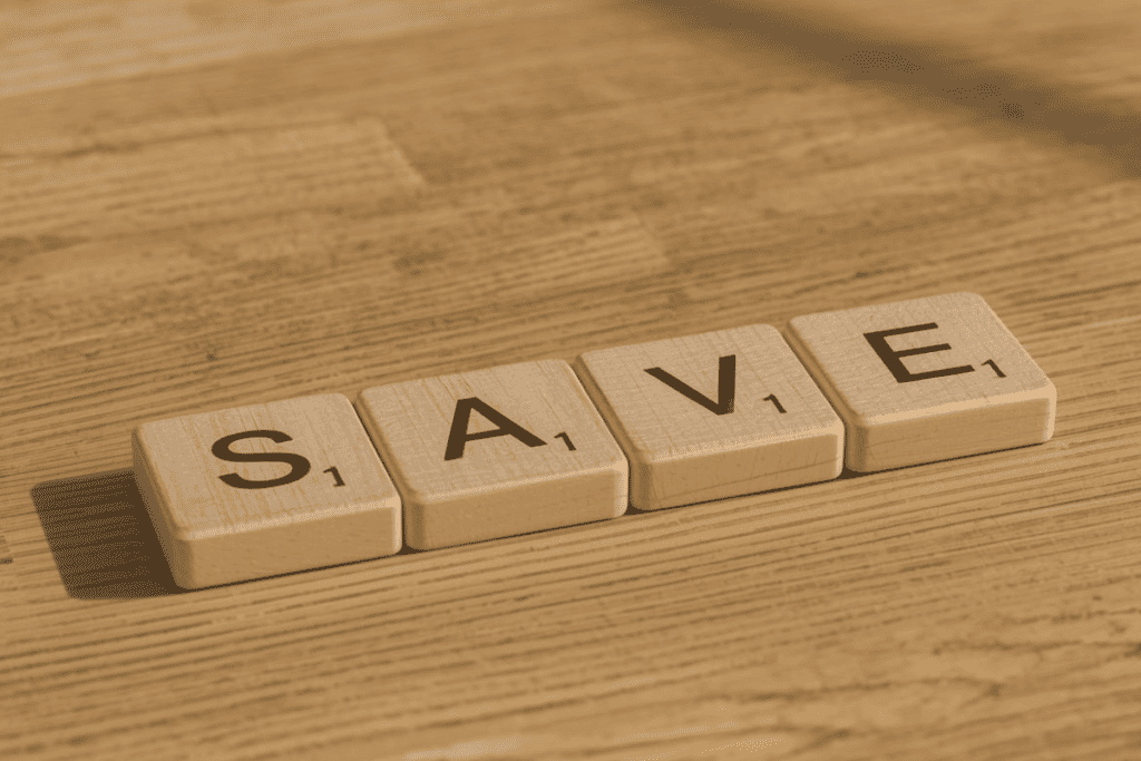 holzsteine mit den worten save